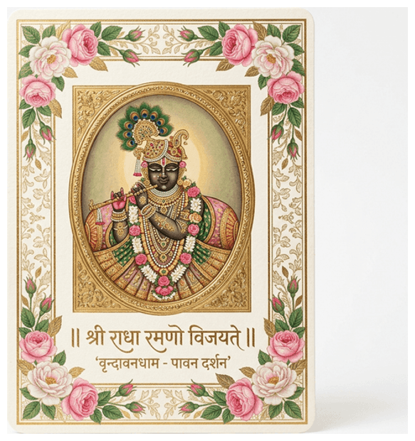 Shri Radha Raman Pastime Card